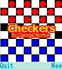 Checkers title screen