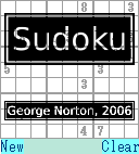 Sudoku title screen